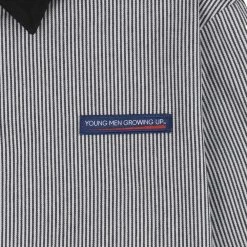 Stay Hungry YMGU Navy Logo Polo Candy Stripe -Hikerdelic Sales Store 19076 3