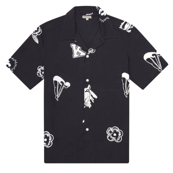Knickerbocker Camp Shirt Dark Navy 3 Knickerbocker Camp Shirt Dark Navy