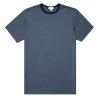 Sunspel Classic Crew T-Shirt Airforce / Navy Narrow Stripe -Hikerdelic Sales Store 21873 1