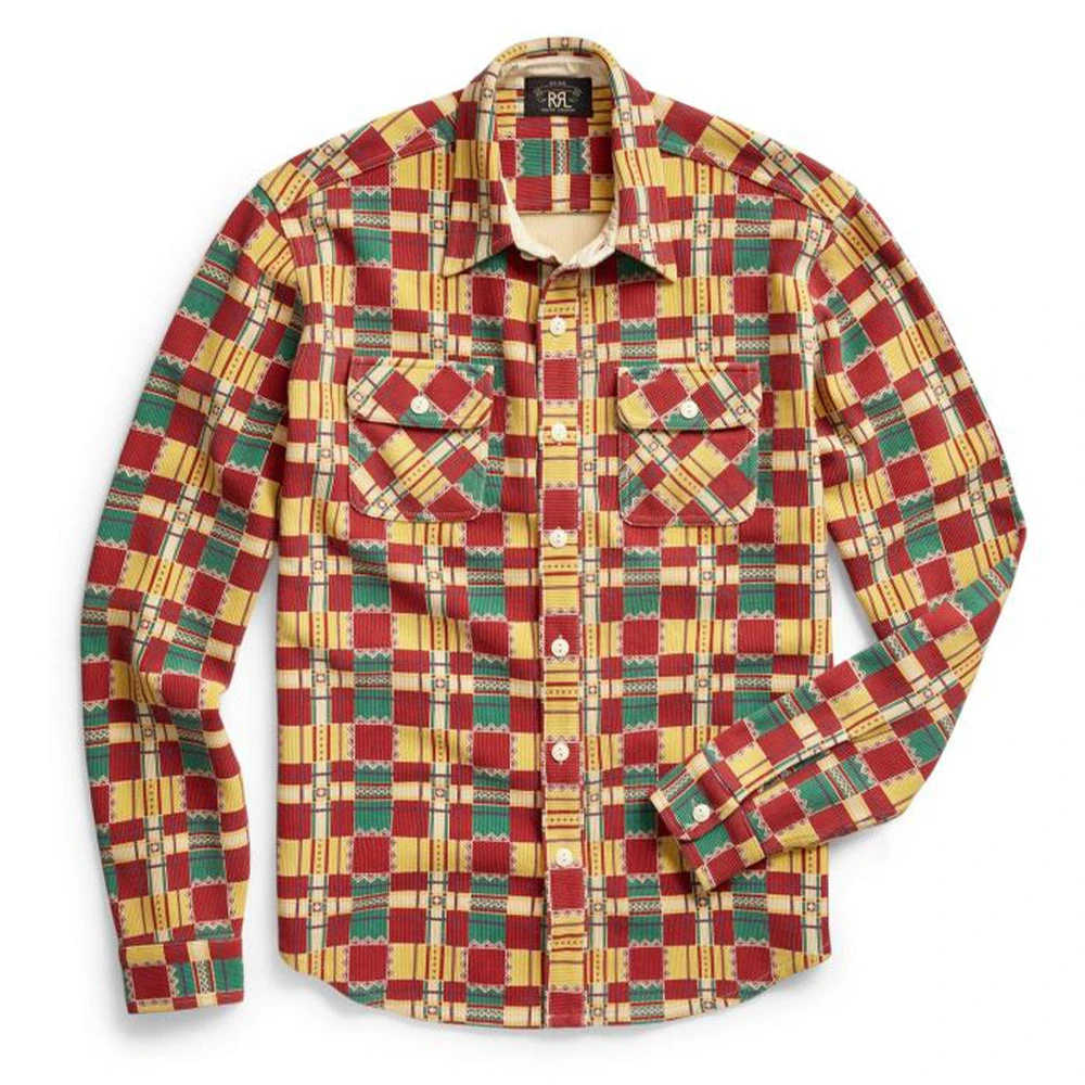 RRL By Ralph Lauren Matlock Work Shirt Red / Teal 3 RRL By Ralph Lauren Matlock Work Shirt Red / Teal