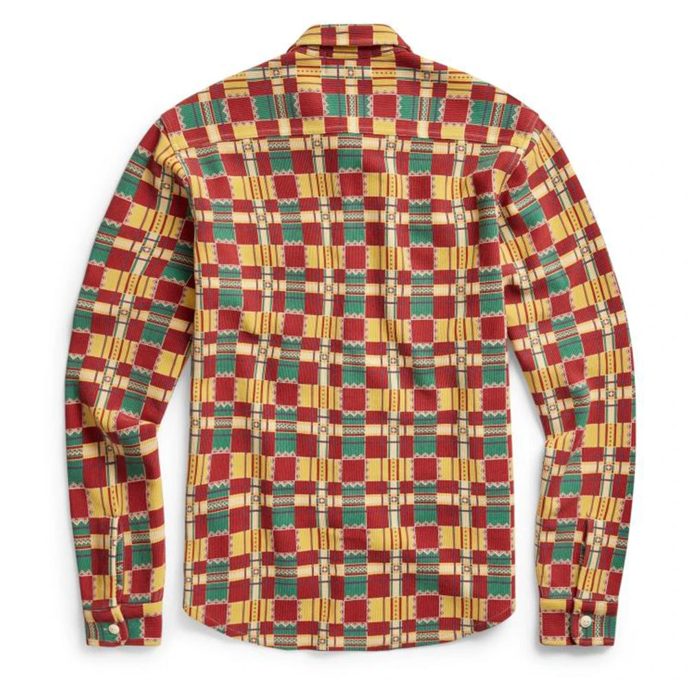 RRL By Ralph Lauren Matlock Work Shirt Red / Teal 5 RRL By Ralph Lauren Matlock Work Shirt Red / Teal - Image 3