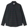 Carhartt WIP Baxter Shirt Baxter Check / Dark Navy -Hikerdelic Sales Store 22223 1
