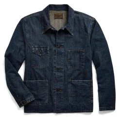 RRL By Ralph Lauren Indigo Denim Work Jacket Mayhews Wash
