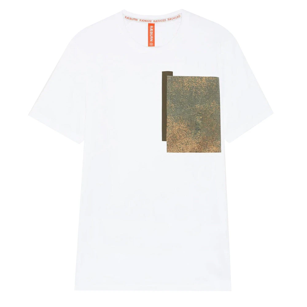 Raeburn Dapple Off-Cut Tee White 3 Raeburn Dapple Off-Cut Tee White
