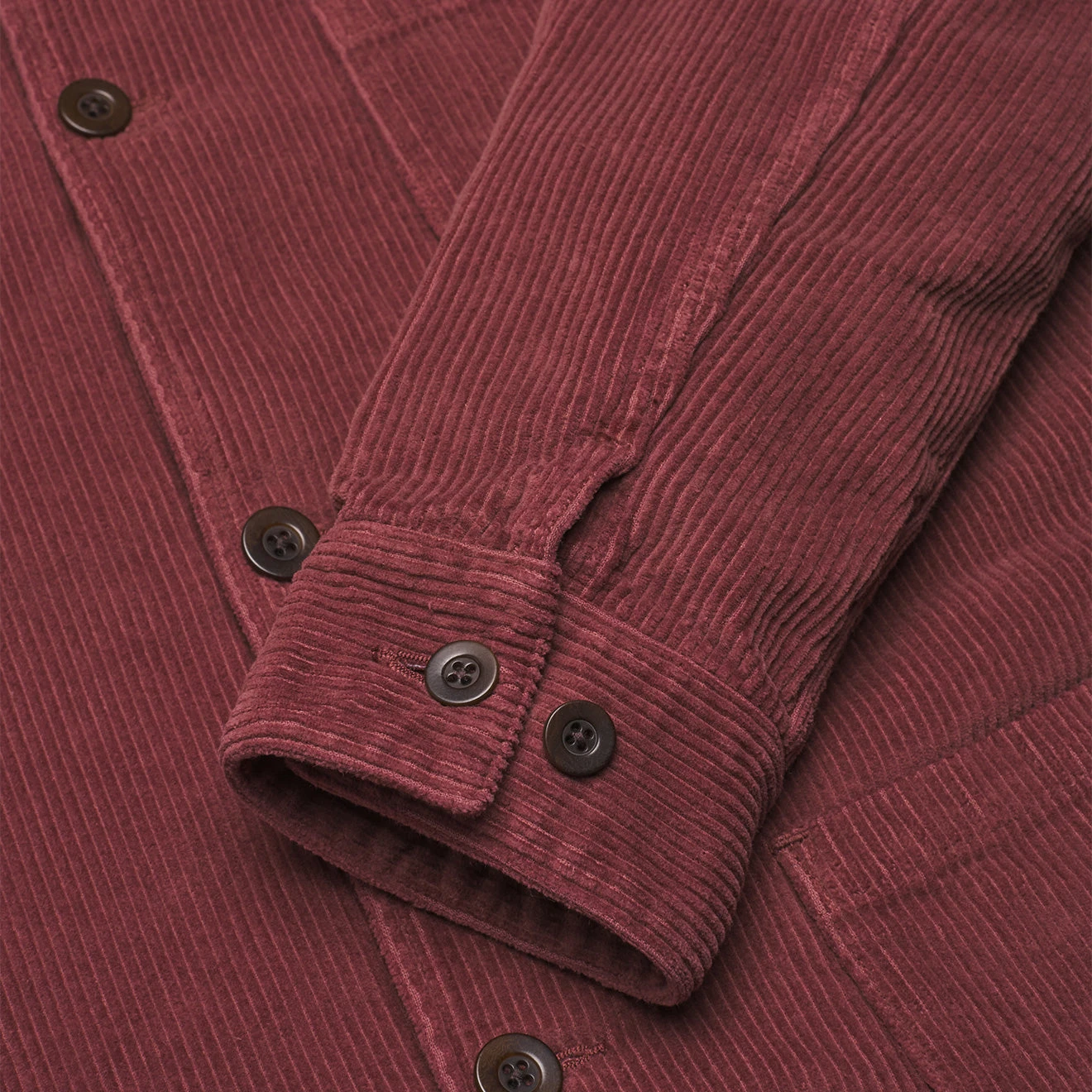 Portuguese Flannel Labura Corduroy Chore Jacket Bordeaux 5 Portuguese Flannel Labura Corduroy Chore Jacket Bordeaux - Image 3
