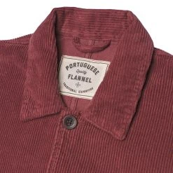 Portuguese Flannel Labura Corduroy Chore Jacket Bordeaux 11 Portuguese Flannel Labura Corduroy Chore Jacket Bordeaux -Hikerdelic Sales Store 27289 5