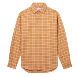 Portuguese Flannel Marl Shirt Yellow
