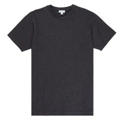 Sunspel Riviera Organic T-Shirt Charcoal Melange