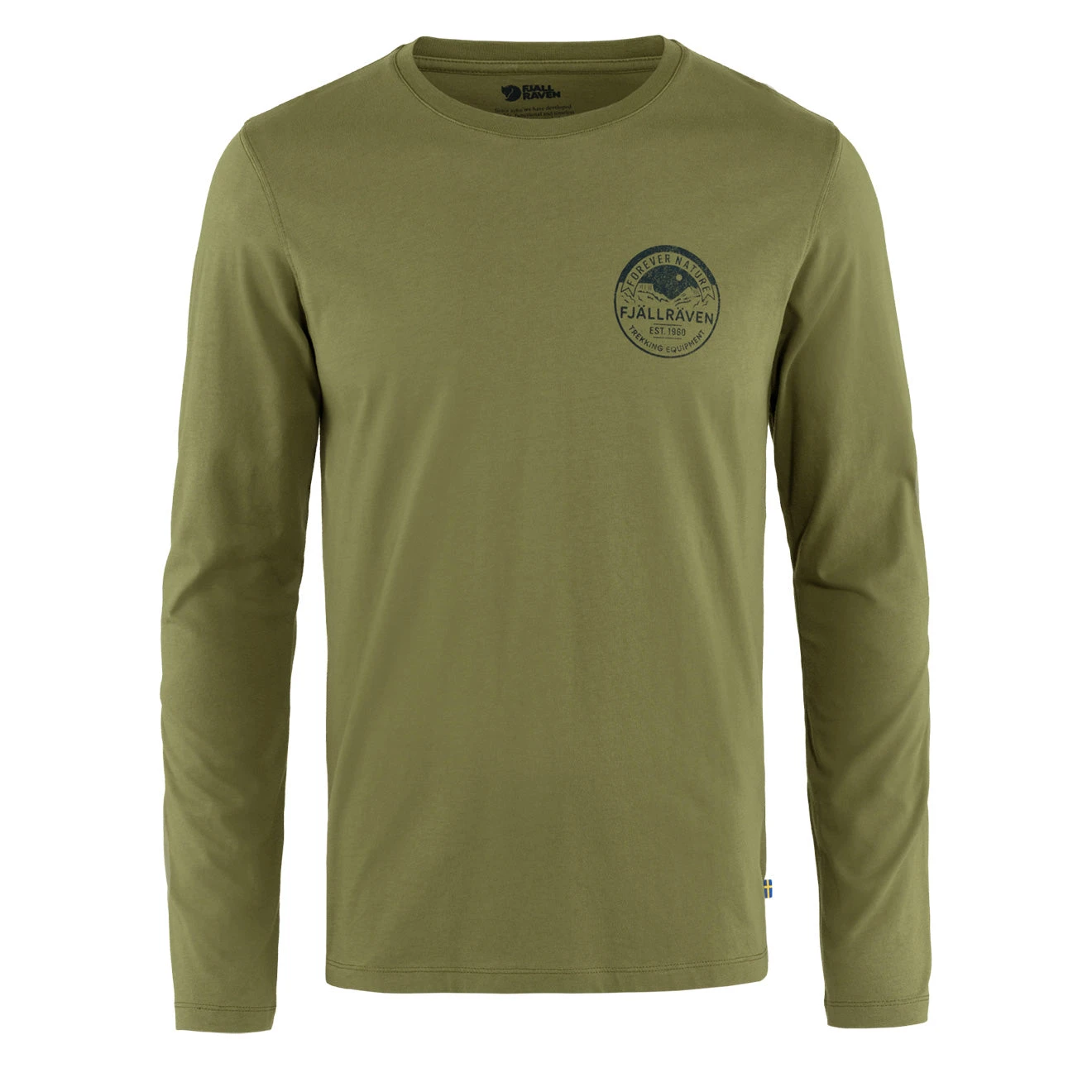 Fjallraven Forever Nature Badge LS T-Shirt Caper Green 3 Fjallraven Forever Nature Badge LS T-Shirt Caper Green