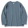 Jackman Henley Neck L/S Tee Shadow Sax -Hikerdelic Sales Store 27812