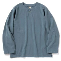 Jackman Henley Neck L/S Tee Shadow Sax