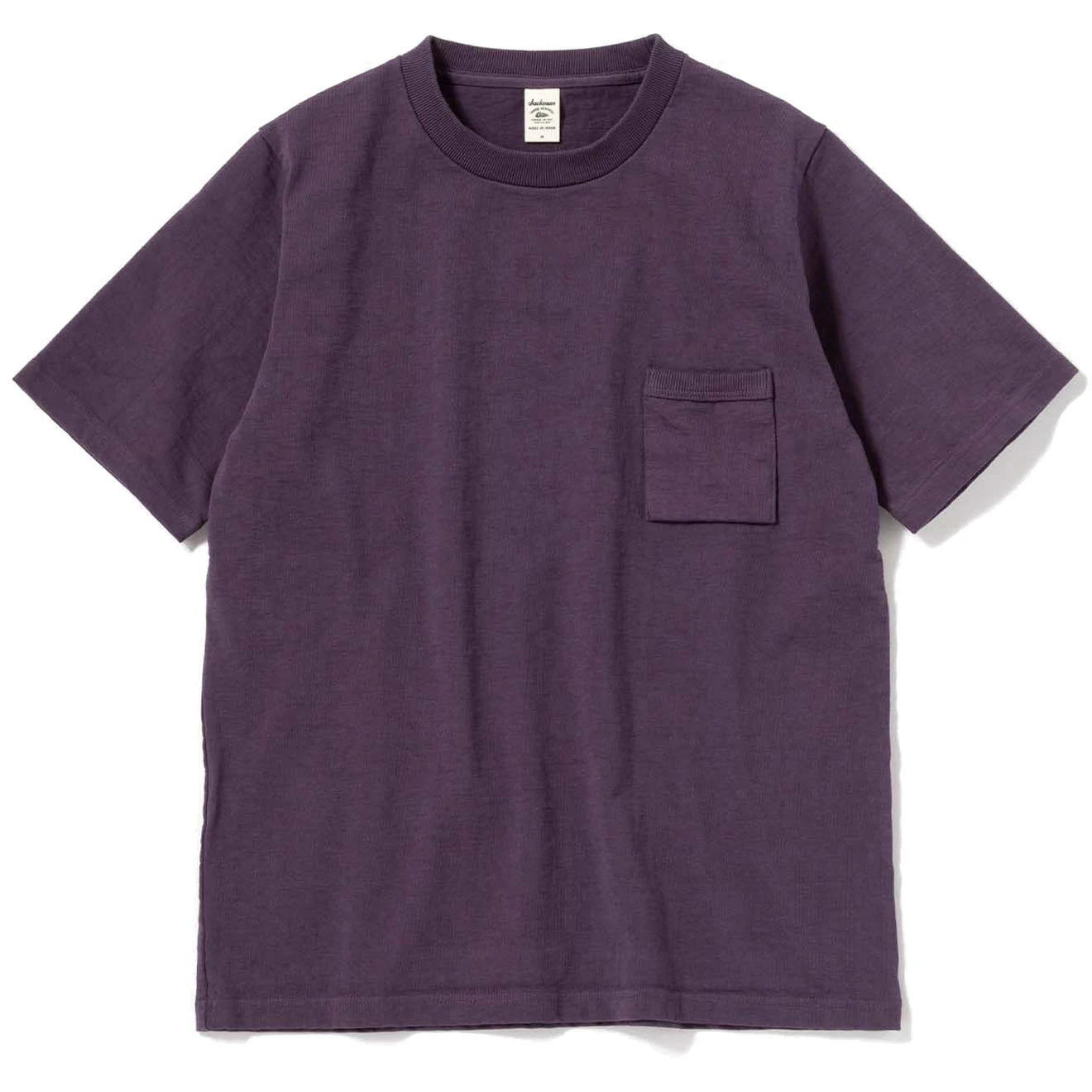 Jackman Dotsume Pocket Tee Grape 3 Jackman Dotsume Pocket Tee Grape