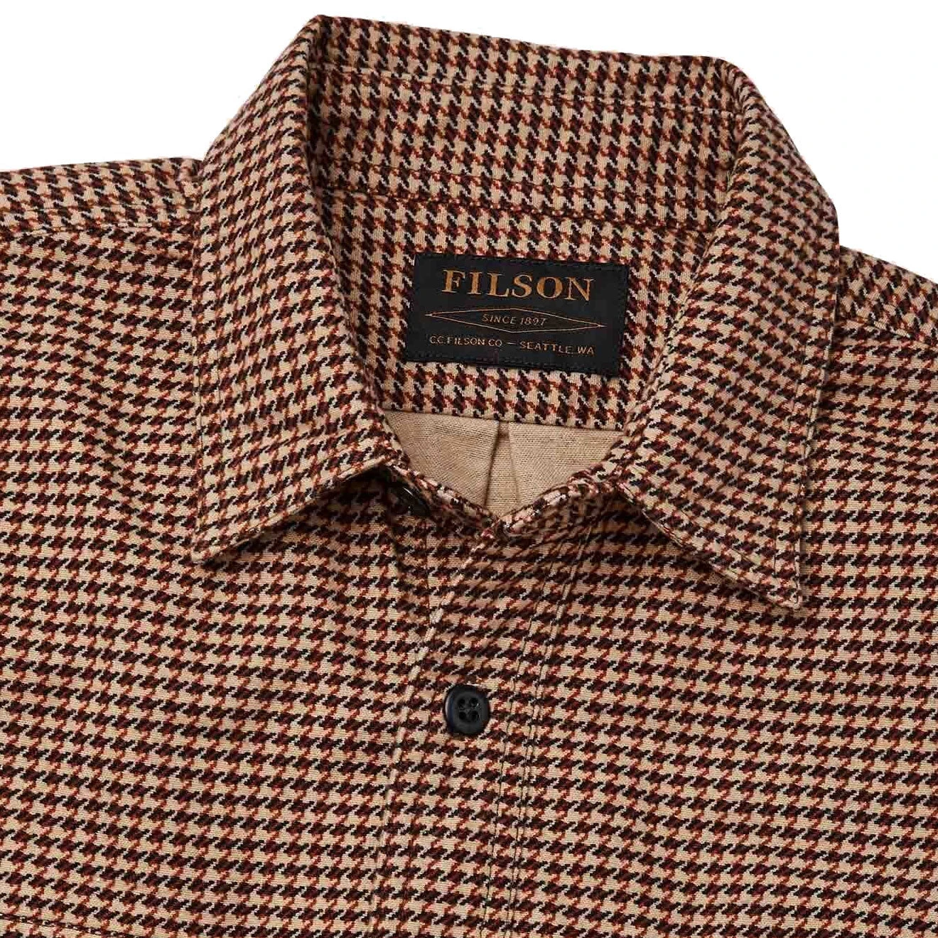 Filson Field Flannel Shirt Tan Dogsto 6 Filson Field Flannel Shirt Tan Dogsto - Image 4