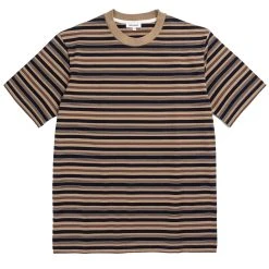 Norse Projects Johannes Multistripe SS Tee Utility Khaki
