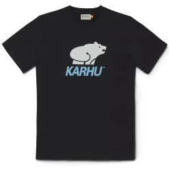 Karhu Basic Logo T-Shirt Jet Black / Delphinium Blue