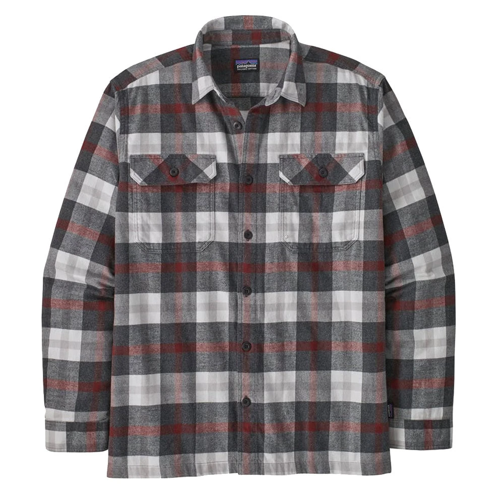 Patagonia Long Sleeve Organic Cotton Midweight Fjord Flannel Shirt Forage / Ink Black 3 Patagonia Long Sleeve Organic Cotton Midweight Fjord Flannel Shirt Forage / Ink Black