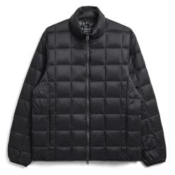 Taion Hi Neck W-Zip Down Jacket Black