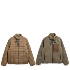 Taion Down X Boa Reversible Jacket L. Brown / Beige 7 Taion Down X Boa Reversible Jacket L. Brown / Beige -Hikerdelic Sales Store 28849 1