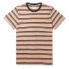 Albam Heritage Stripe T-Shirt Orange Stripe -Hikerdelic Sales Store AlbamHeritageStripeT ShirtOrangeStripe