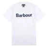 Barbour Logo T-Shirt White -Hikerdelic Sales Store Barbour Logo T Shirt White 18737 01