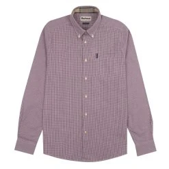 Barbour Gingham 23 Tailored Fit Shirt Red