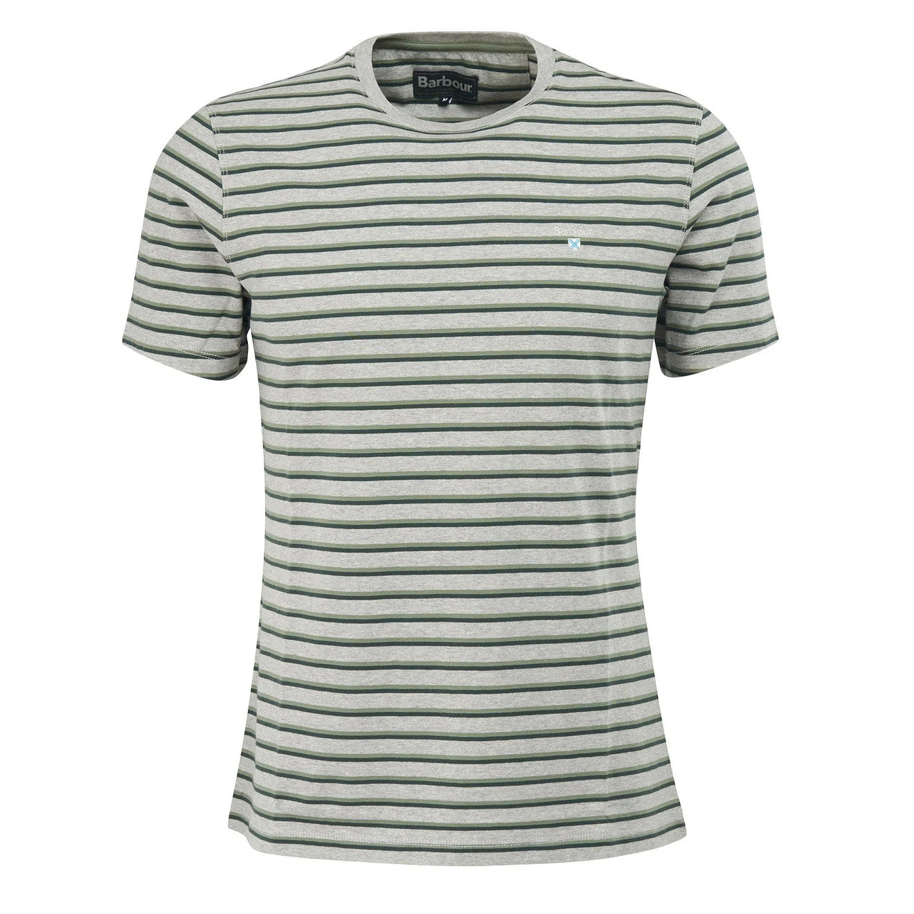 Barbour Ponte Striped T-Shirt Grey Marl 3 Barbour Ponte Striped T-Shirt Grey Marl
