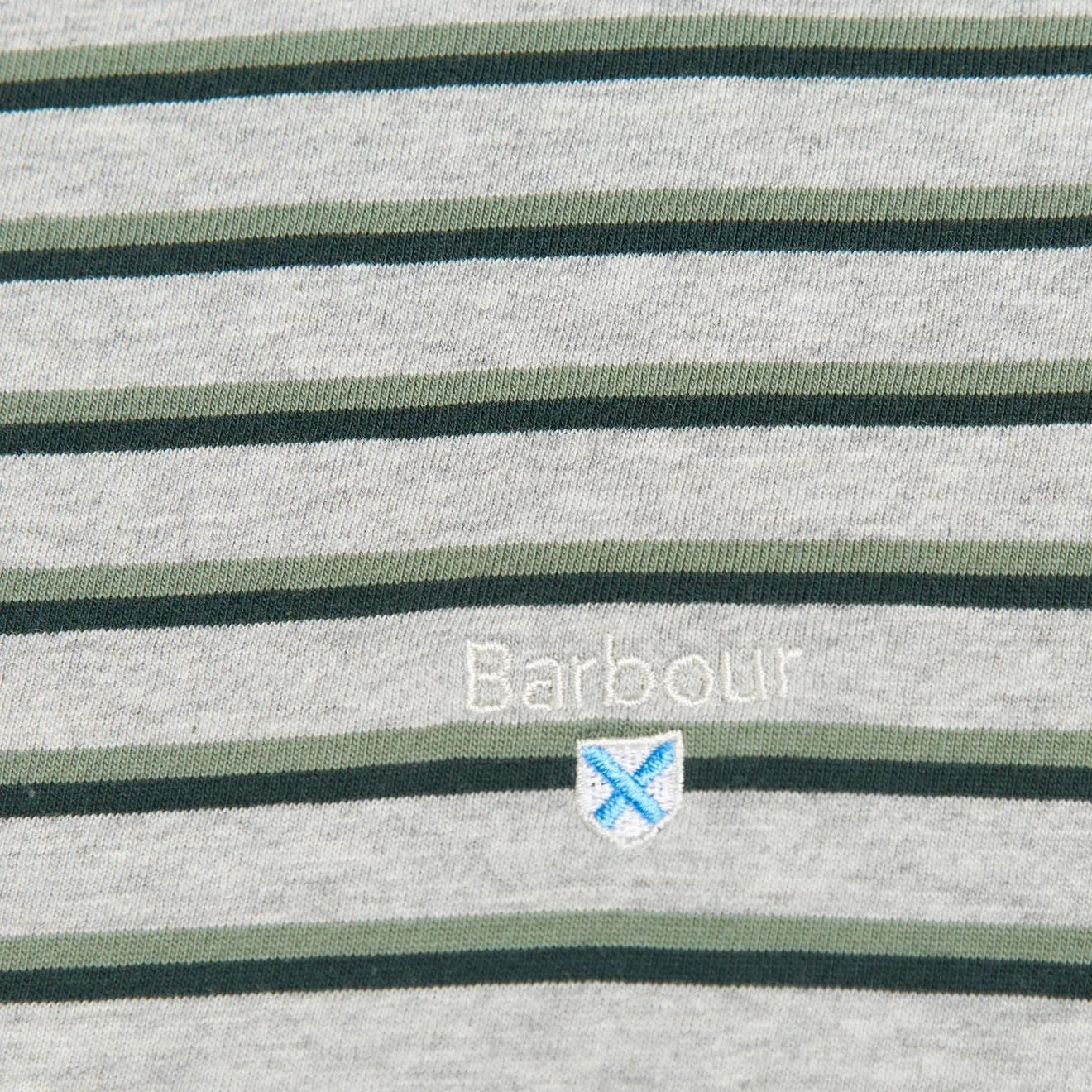 Barbour Ponte Striped T-Shirt Grey Marl 4 Barbour Ponte Striped T-Shirt Grey Marl - Image 2