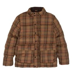 Hikerdelic Calland Plaid Puffer Jacket Brown Plaid -Hikerdelic Sales Store Callandplaidpufferjacket brownplaid3