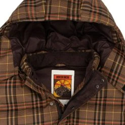 Hikerdelic Calland Plaid Puffer Jacket Brown Plaid -Hikerdelic Sales Store Callandplaidpufferjacket brownplaid5