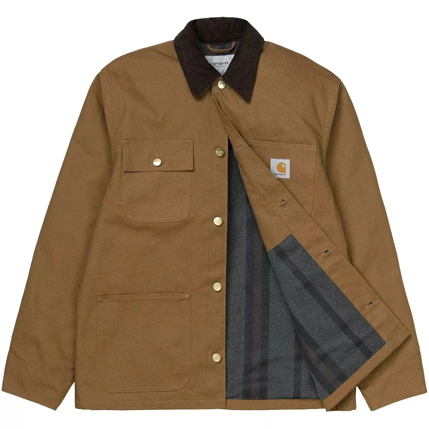 Carhartt WIP Michigan Coat Hamilton Brown / Tobacco Rigid 5 Carhartt WIP Michigan Coat Hamilton Brown / Tobacco Rigid - Image 3