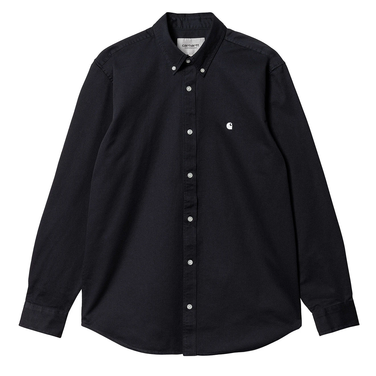 Carhartt WIP L/S Madison Shirt Dark Navy / White 3 Carhartt WIP L/S Madison Shirt Dark Navy / White