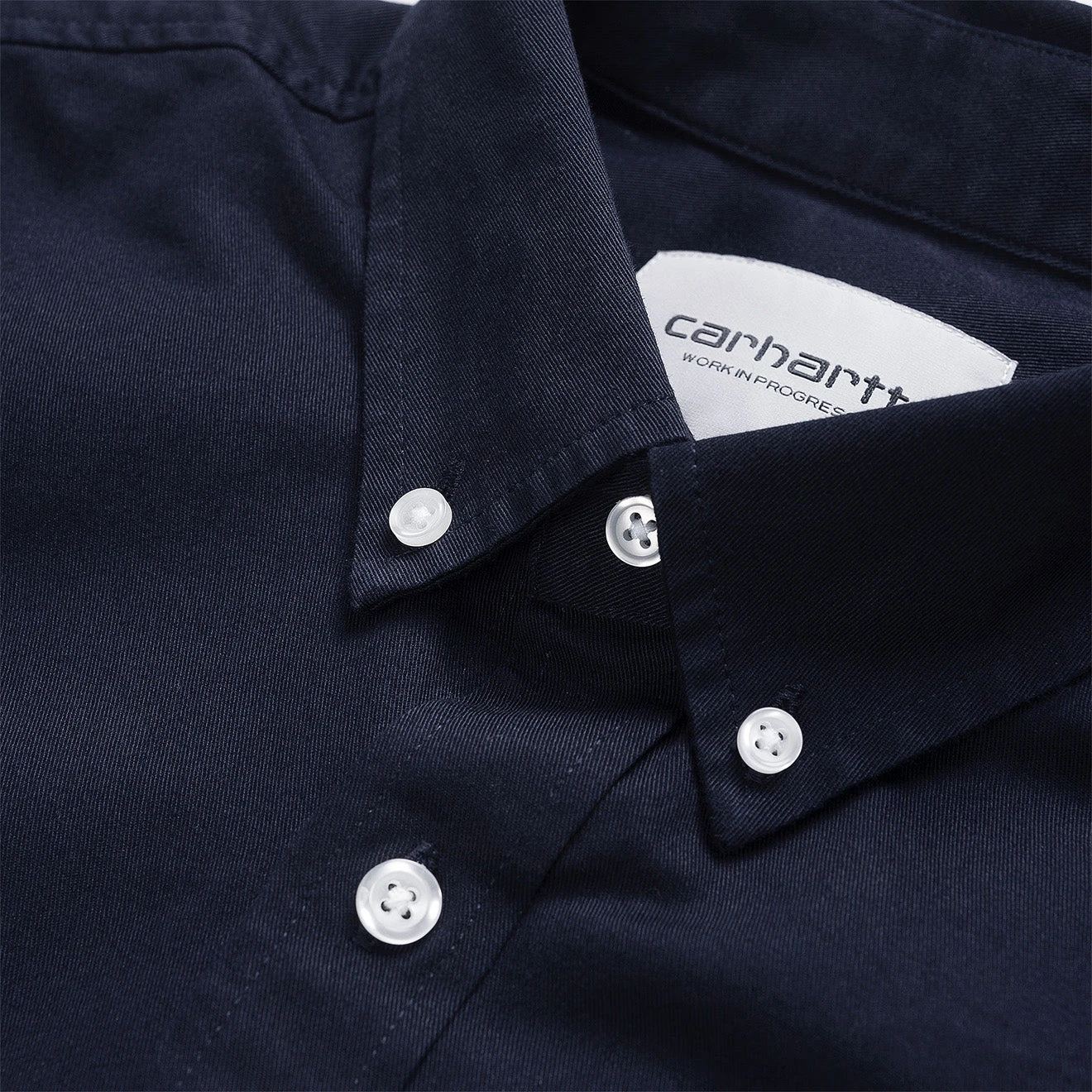Carhartt WIP L/S Madison Shirt Dark Navy / White 8 Carhartt WIP L/S Madison Shirt Dark Navy / White - Image 6