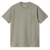 Carhartt WIP S/S Pocket T-Shirt Yucca Heather -Hikerdelic Sales Store CarharttWIPSSPocketT ShirtYuccaHeather 1