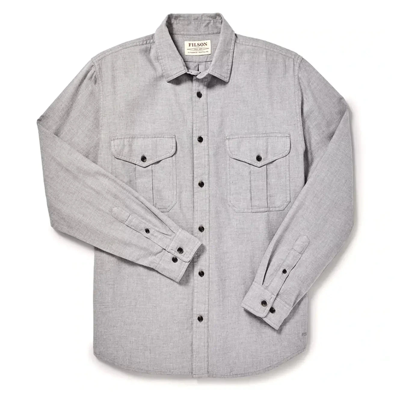 Filson Lightweight Alaskan Guide Shirt Heather Grey 3 Filson Lightweight Alaskan Guide Shirt Heather Grey