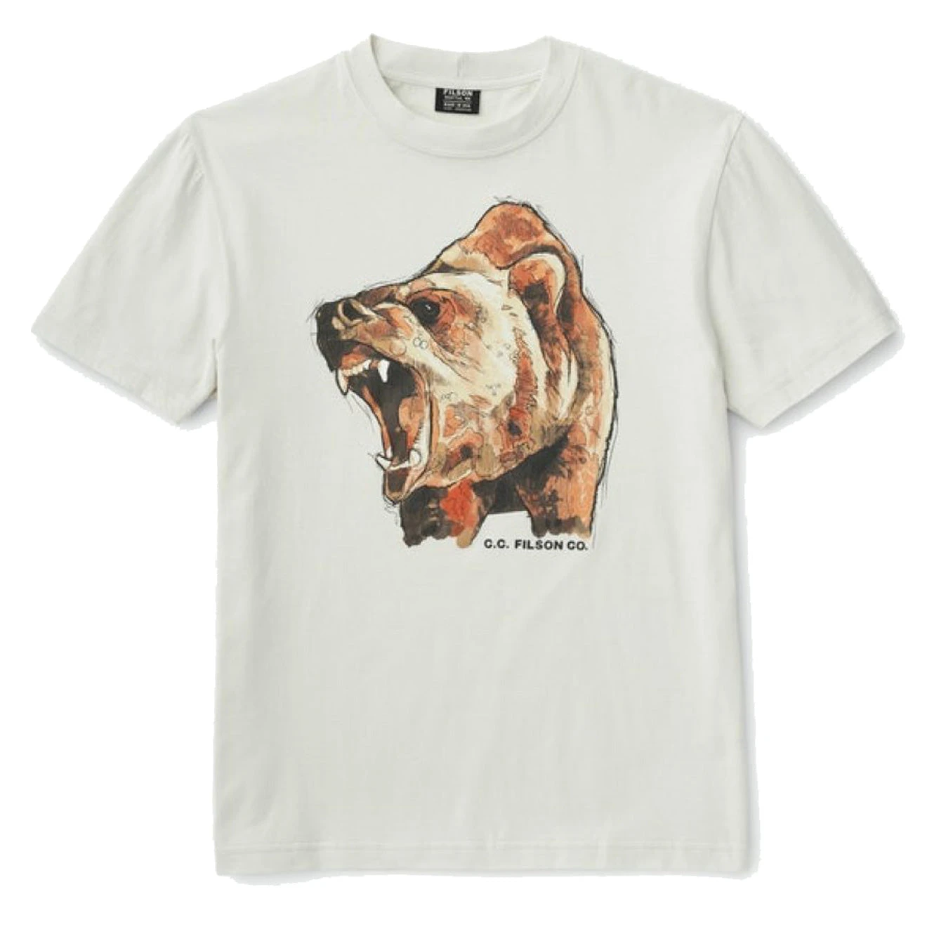 Filson S/S Lightweight Outfitter T-Shirt Sail White 3 Filson S/S Lightweight Outfitter T-Shirt Sail White