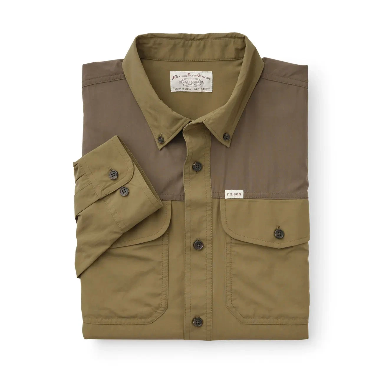 Filson Sportsman L/S Shirt Olive Drab / Root 5 Filson Sportsman L/S Shirt Olive Drab / Root - Image 3