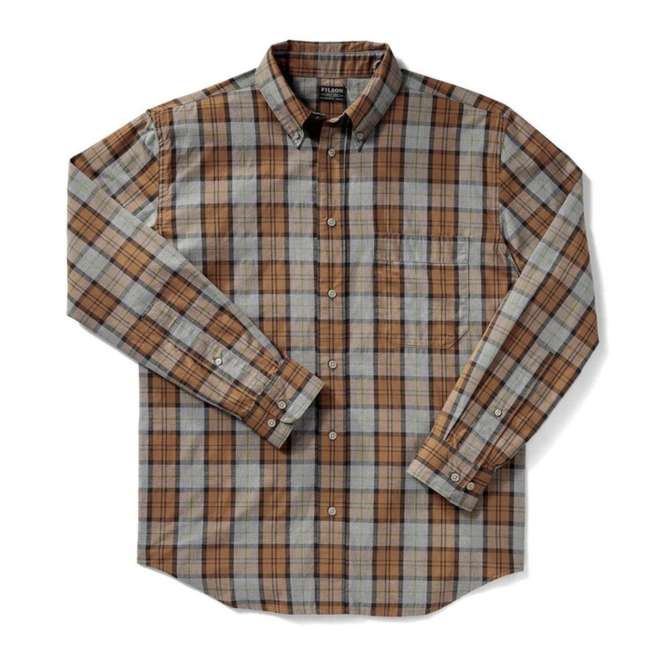Filson Sutter Sport Shirt Bronze Heather Gray 3 Filson Sutter Sport Shirt Bronze Heather Gray