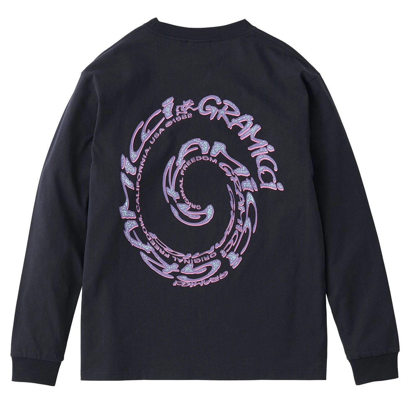 Gramicci Swirl L/S Tee Black 4 Gramicci Swirl L/S Tee Black - Image 2