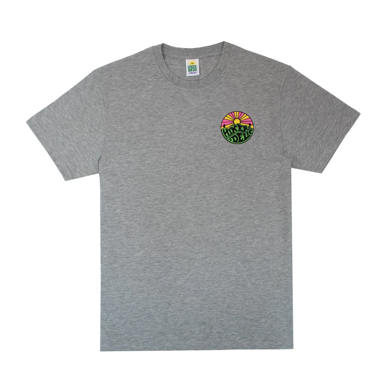 Hikerdelic Original Logo Short Sleeve T-Shirt - Grey Marl 3 Hikerdelic Original Logo Short Sleeve T-Shirt - Grey Marl
