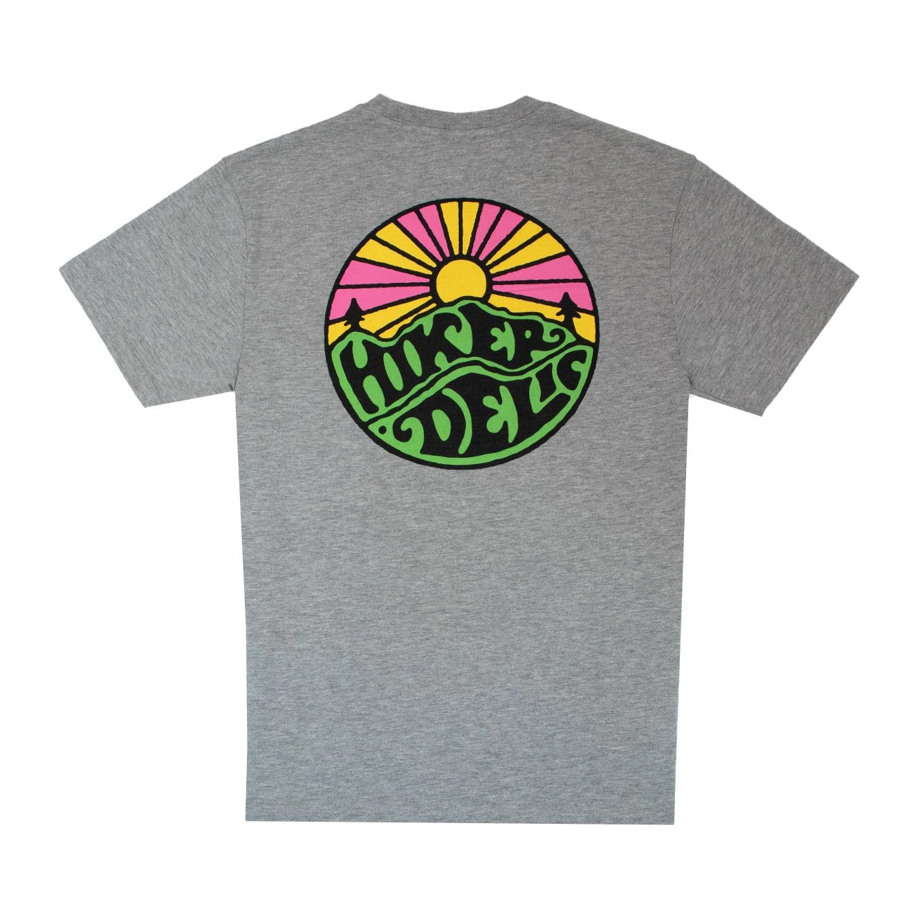 Hikerdelic Original Logo Short Sleeve T-Shirt - Grey Marl 4 Hikerdelic Original Logo Short Sleeve T-Shirt - Grey Marl - Image 2
