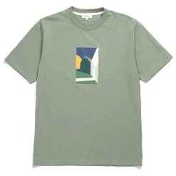 Norse Projects Johannes Collage T-Shirt Dried Sage Green