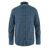Fjallraven Ovik Flannel Shirt Indigo Blue / Flint Grey 1 Fjallraven Ovik Flannel Shirt Indigo Blue / Flint Grey -Hikerdelic Sales Store Ovik Flannel Shirt Indigo Blue Flint grey
