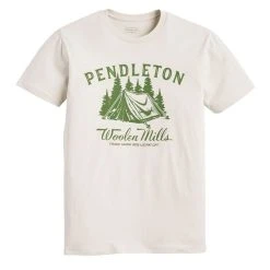 Pendleton Campsite Graphic Tee Sand / Green