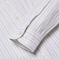 Portuguese Flannel Mao Suave Shirt White / Grey Stripe -Hikerdelic Sales Store Portuguese Flannel Mao Suave Shirt White Grey Stripe 25186 3