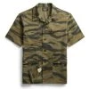 RRL By Ralph Lauren Camo Ripstop Short-Sleeve Overshirt Black / Olive -Hikerdelic Sales Store RRL by Ralph Lauren Camo Ripstop Short Sleeve Overshirt Black Olive RRL by Ralph Lauren 1658707439