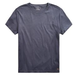 RRL By Ralph Lauren Garment-Dyed Crewneck T-Shirt Blue