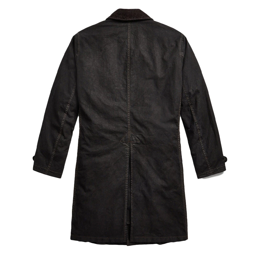 RRL By Ralph Lauren Waxed Cotton Coat Vintage Black 4 RRL By Ralph Lauren Waxed Cotton Coat Vintage Black - Image 2