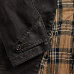 RRL By Ralph Lauren Waxed Cotton Coat Vintage Black 11 RRL By Ralph Lauren Waxed Cotton Coat Vintage Black -Hikerdelic Sales Store RRL by Ralph Lauren Waxed Cotton Coat Vintage Black 25168 4