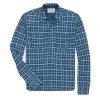 RRL By Ralph Lauren Checked Ribbed Jersey Popover Work Shirt Indigo/Cream -Hikerdelic Sales Store RRLbyRalphLaurenCheckedRibbedJerseyPopoverWorkShirtIndigoCream30078 1