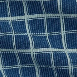 RRL By Ralph Lauren Checked Ribbed Jersey Popover Work Shirt Indigo/Cream -Hikerdelic Sales Store RRLbyRalphLaurenCheckedRibbedJerseyPopoverWorkShirtIndigoCream30078 2